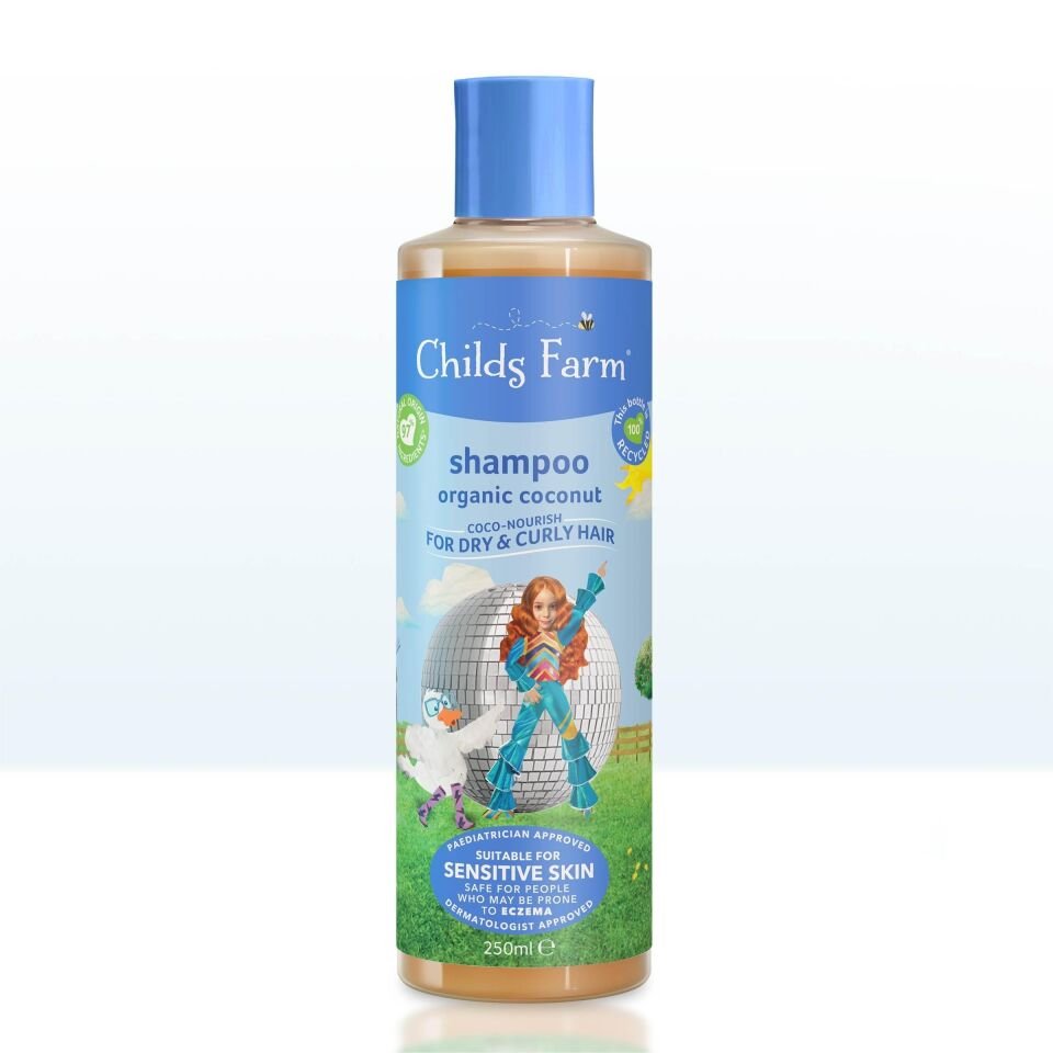 Childs Farm Kuru ve Kıvırcık Saçlar için Hindistan Cevizi Özlü Şampuan 250ml