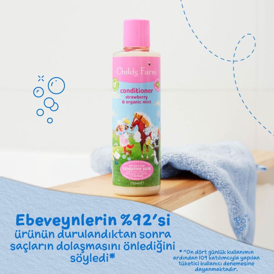 Avantajlı Paket 2'li Böğürtlen Özlü Çocuk Şampuan ve Çilek Özlü Saç Kremi (250ml 2 adet)