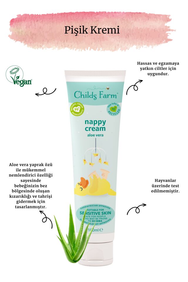Childs Farm Bebek Pişik Kremi 100ml