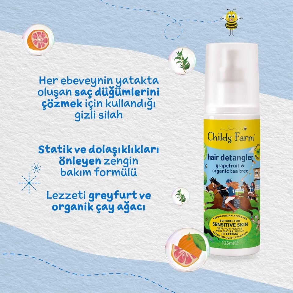 Childs Farm Kolay Tarama Çocuk Saç Spreyi 125ml