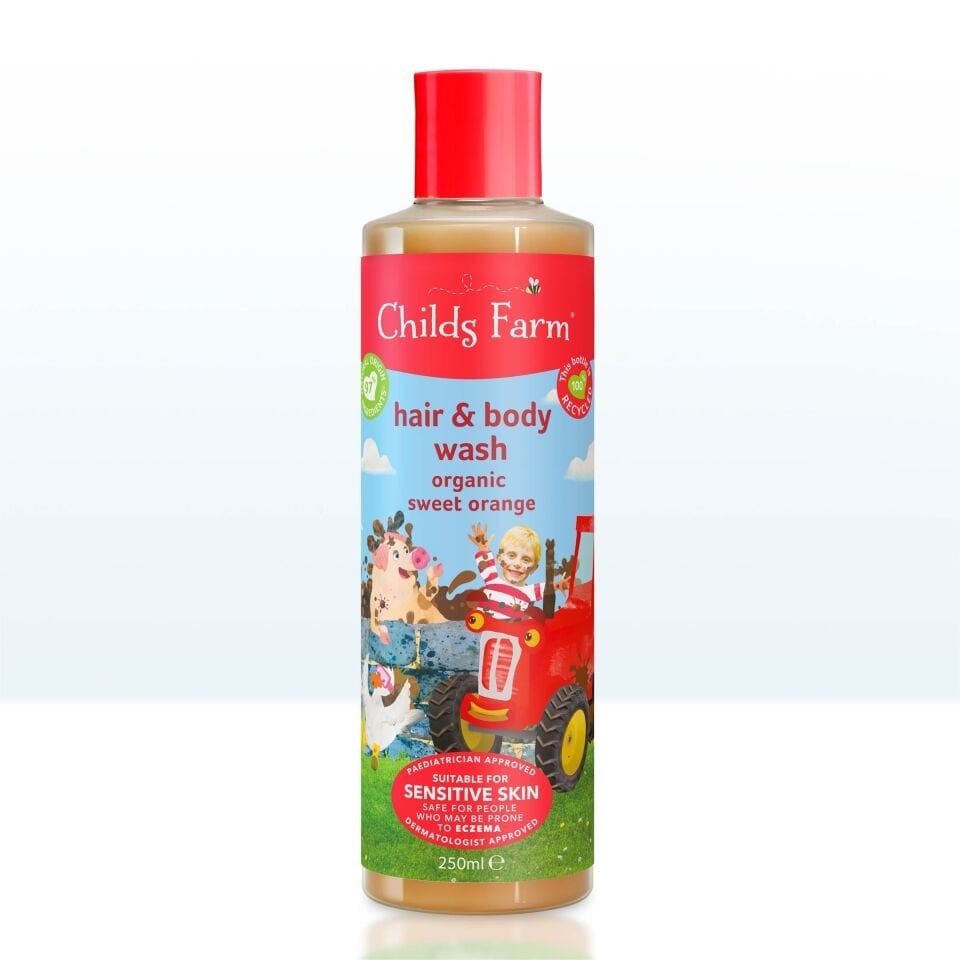 Childs Farm Organik Tatlı Portakal Özlü Çocuk Saç ve Vücut Şampuanı 250ml