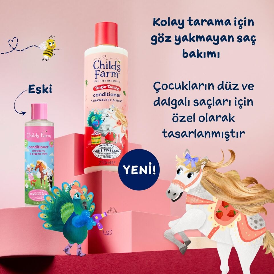 Childs Farm Çilek ve Organik Nane Özlü Çocuk Saç Krem 250ml