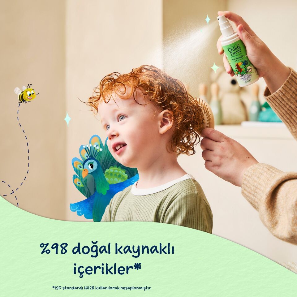 Childs Farm Elma ve Armut Özlü Kolay Tarama Çocuk Saç Spreyi 100ml
