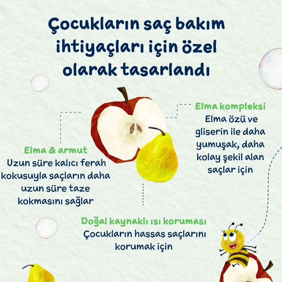 Childs Farm Elma ve Armut Özlü Kolay Tarama Çocuk Saç Spreyi 100ml