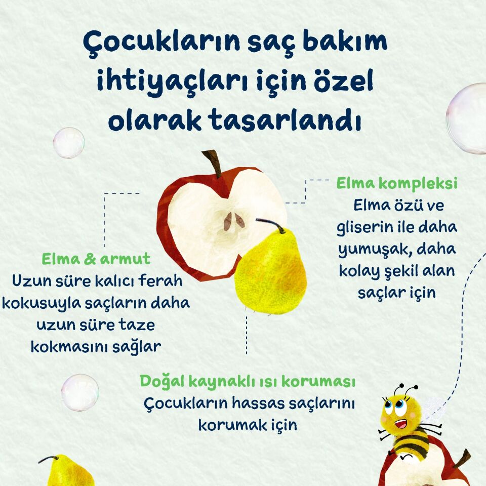 Childs Farm Elma ve Armut Özlü Kolay Tarama Çocuk Saç Spreyi 100ml