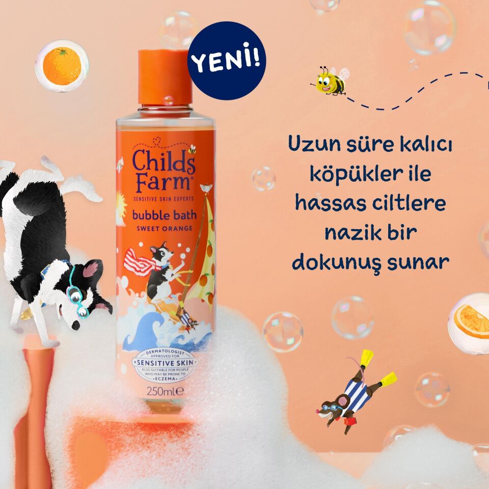 Childs Farm Organik Portakal Çocuk Banyo Köpüğü  250ml