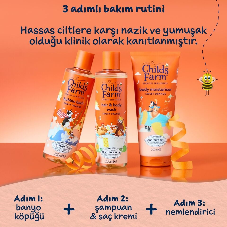 Childs Farm Organik Portakal Çocuk Banyo Köpüğü  250ml