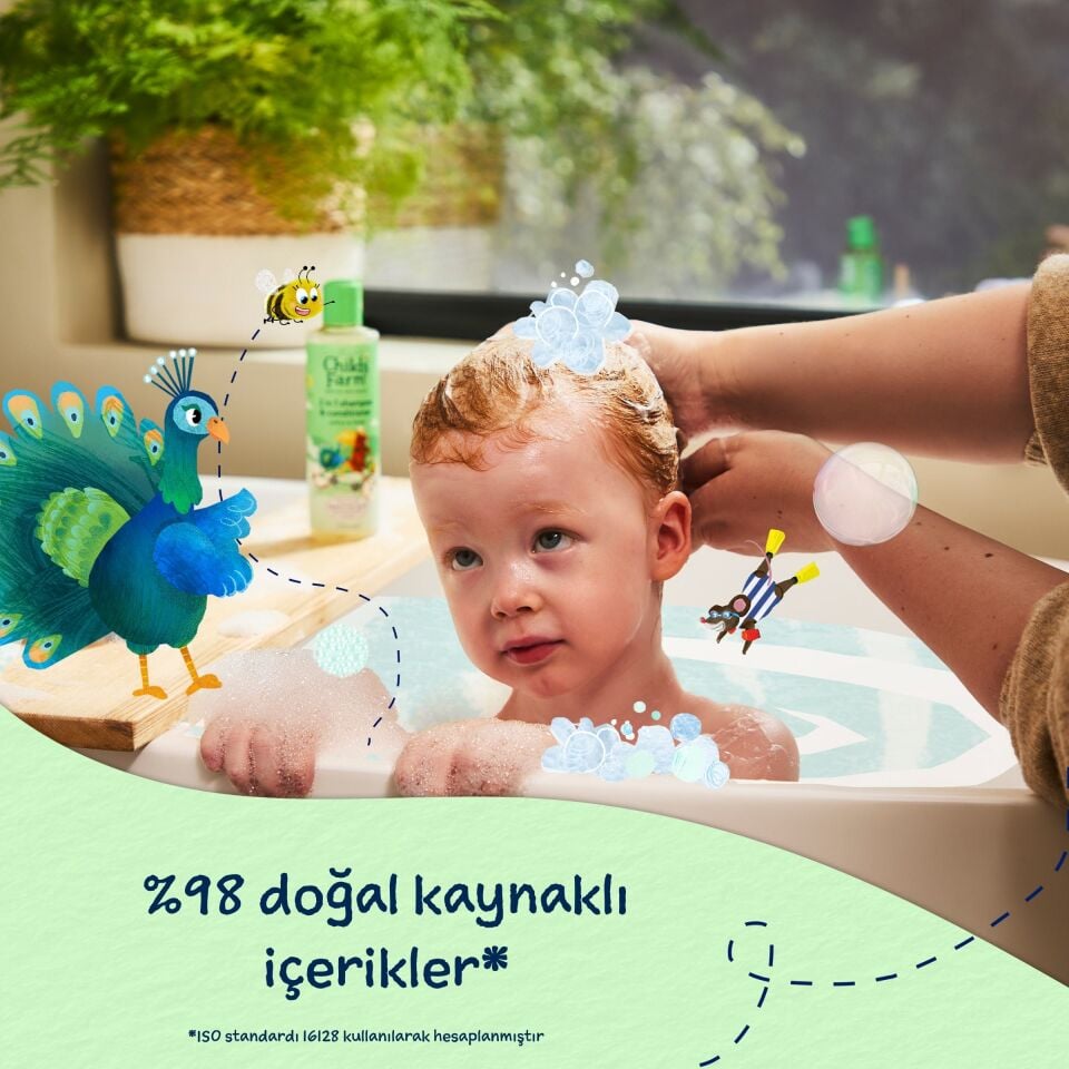Childs Farm Elma ve Armut Özlü 2 in 1 Şampuan ve Saç Kremi 250 ml