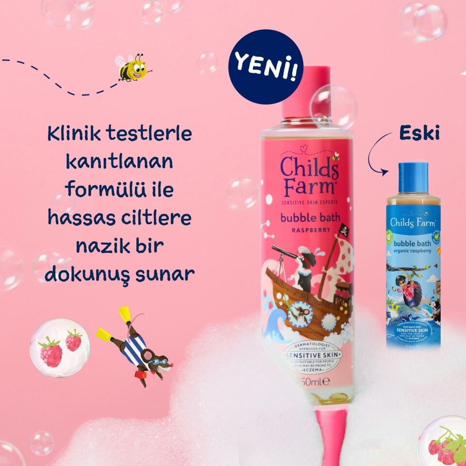 Childs Farm Organik Ahududu Çocuk Banyo Köpüğü  250ml