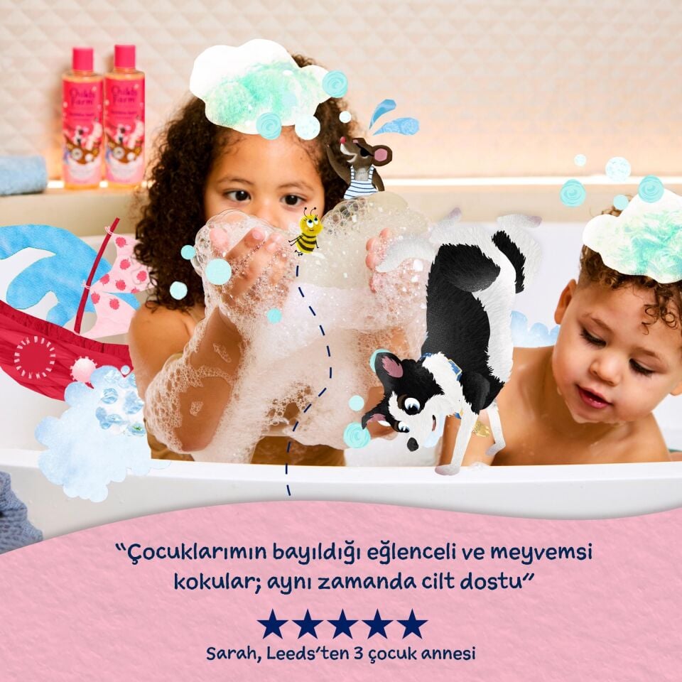 Childs Farm Organik Ahududu Çocuk Banyo Köpüğü  250ml