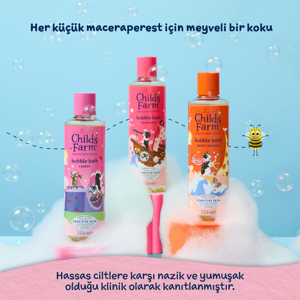 Childs Farm Organik Ahududu Çocuk Banyo Köpüğü  250ml