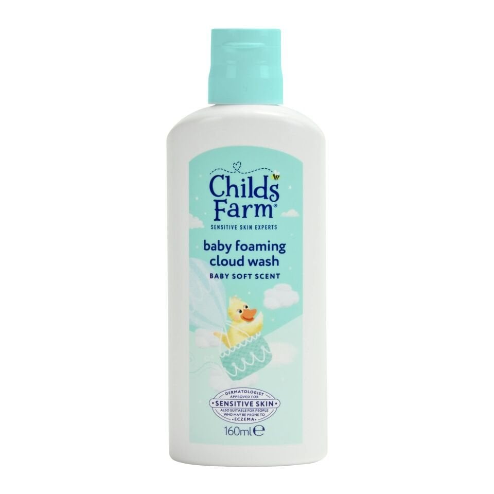 Childs Farm Yenidoğan Köpük Bebek Şampuanı 160 ml – Aloe Vera ve Salatalık Özlü