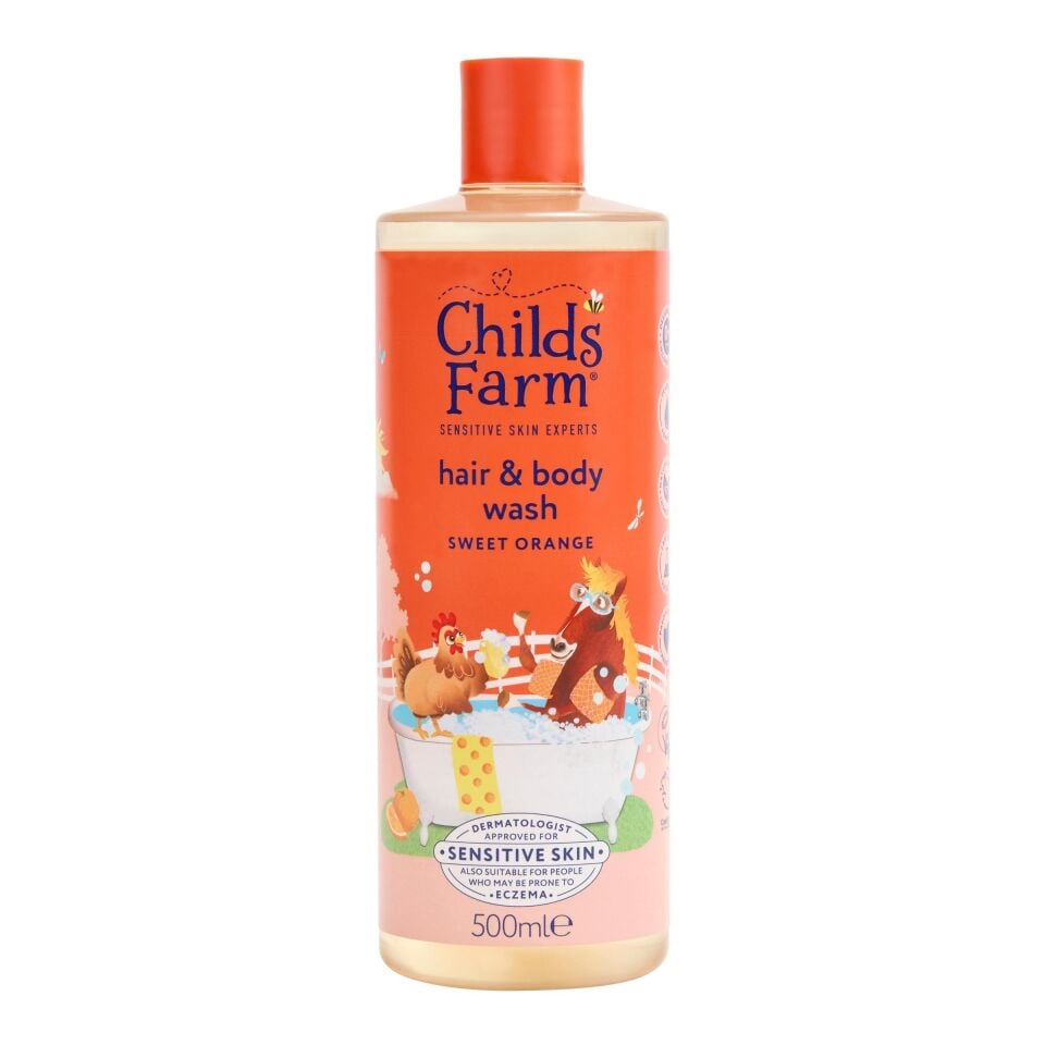 Childs Farm Organik Tatlı Portakal Özlü Çocuk Saç ve Vücut Şampuanı 500ml