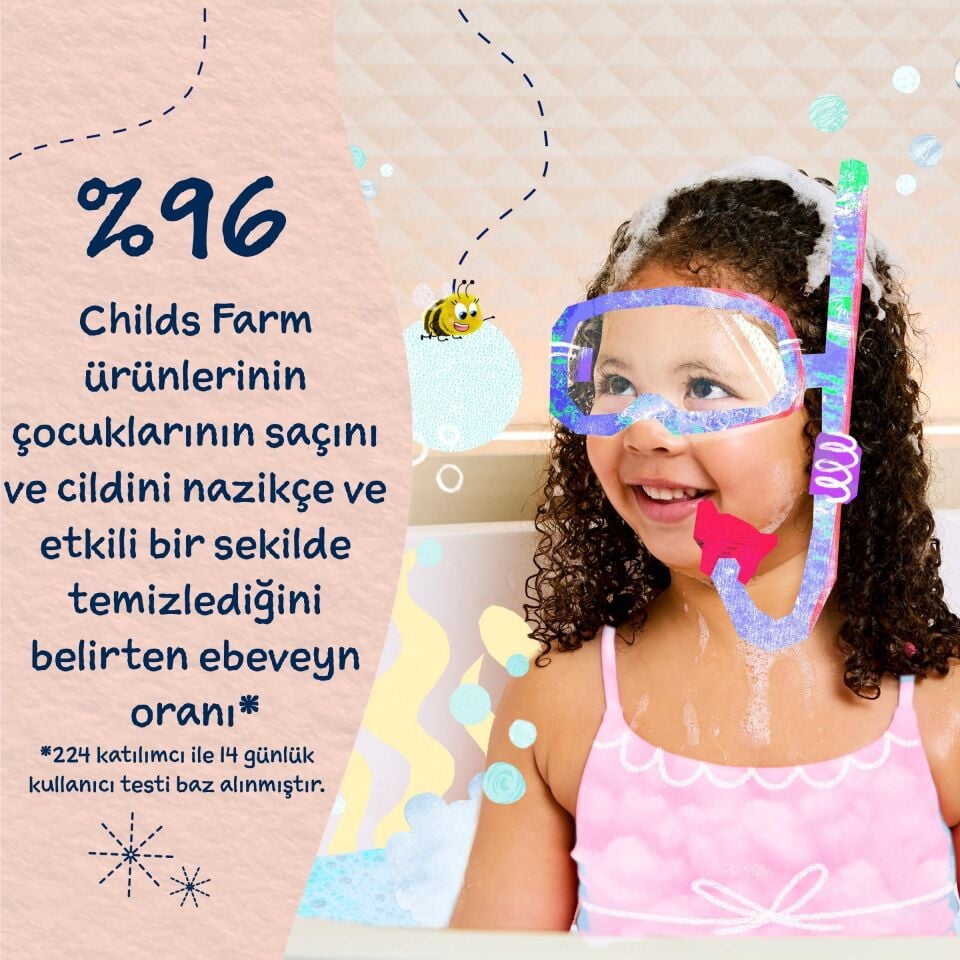 Childs Farm Şeftali ve Kayısı Özlü Çocuk Saç ve Vücut Şampuanı 250 ml