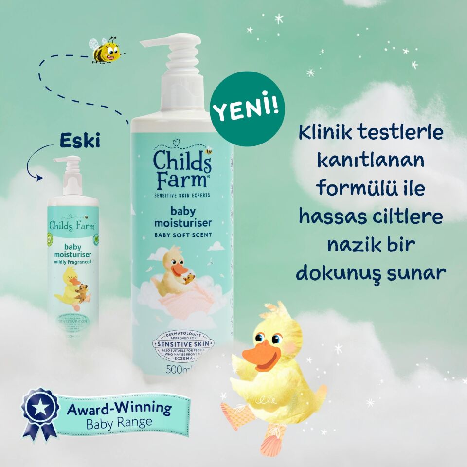 Childs Farm Aloe Vera ve Salatalık Özlü Bebek Nemlendirici 500ml