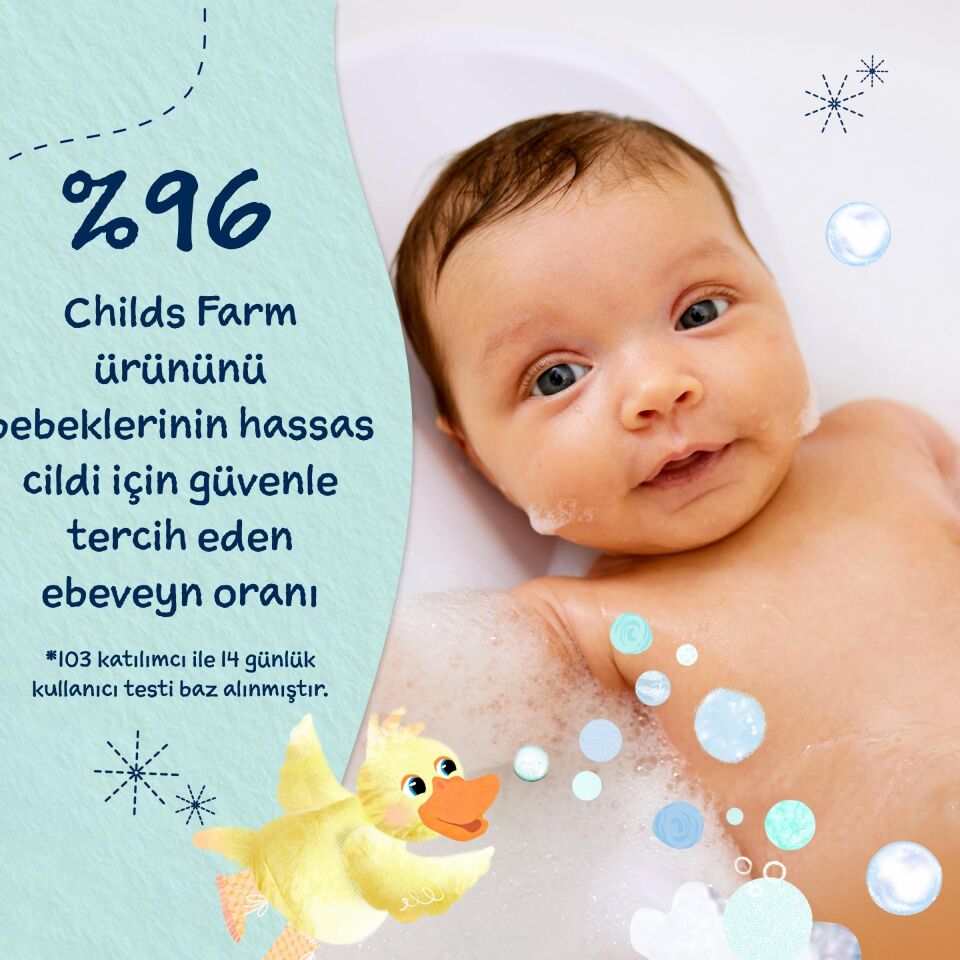 Childs Farm Aloe Vera ve Salatalık Özlü Bebek Banyo Köpüğü 250ml