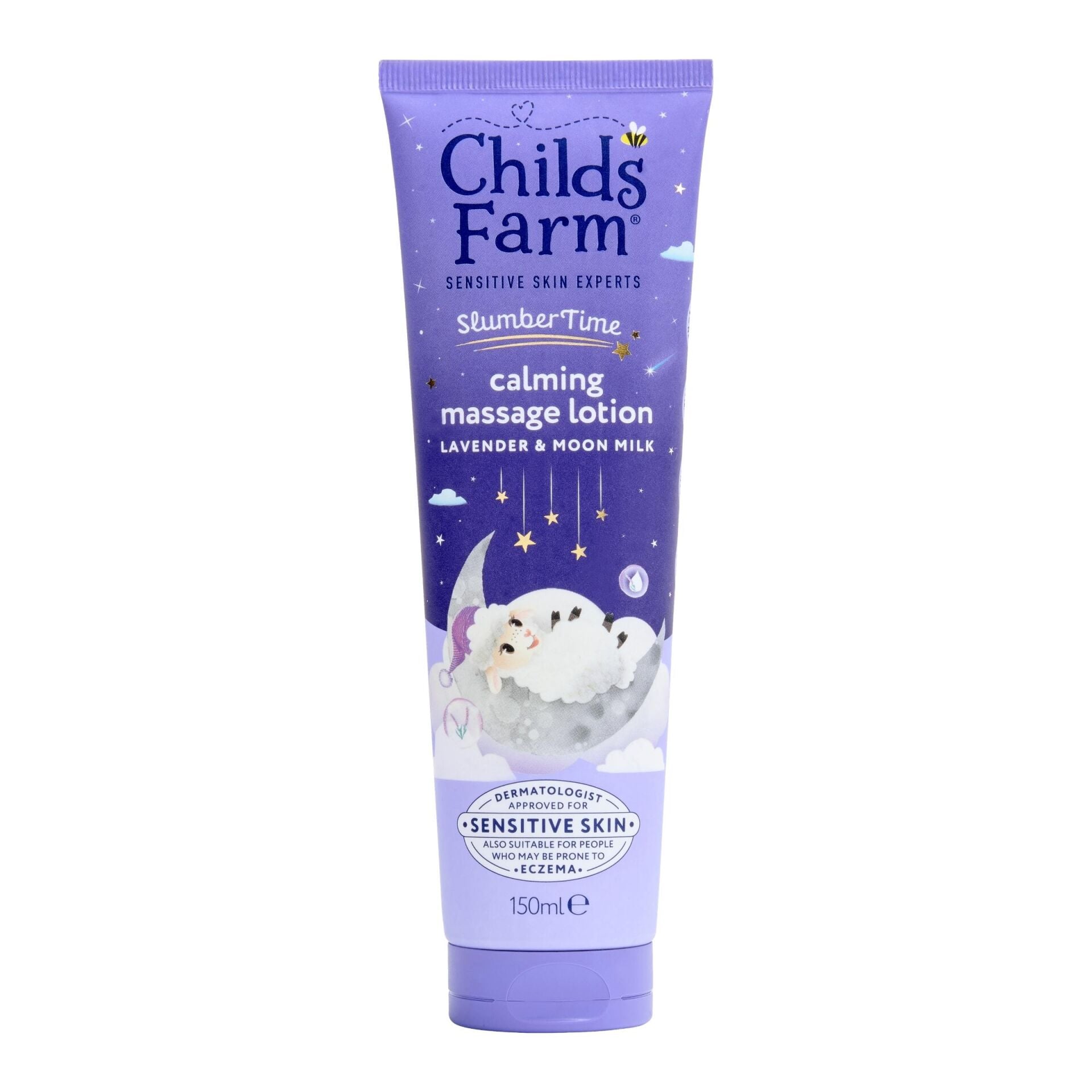 Childs Farm Uyku Zamanı Rahatlatıcı Masaj Losyonu – Lavanta & Ay Işığı Sütü 150 ml