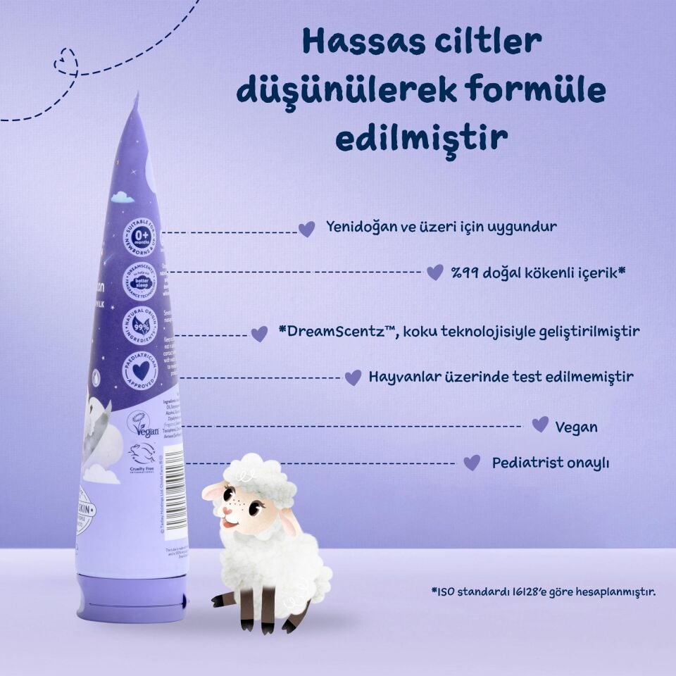 Childs Farm Uyku Zamanı Rahatlatıcı Masaj Losyonu – Lavanta & Ay Işığı Sütü 150 ml