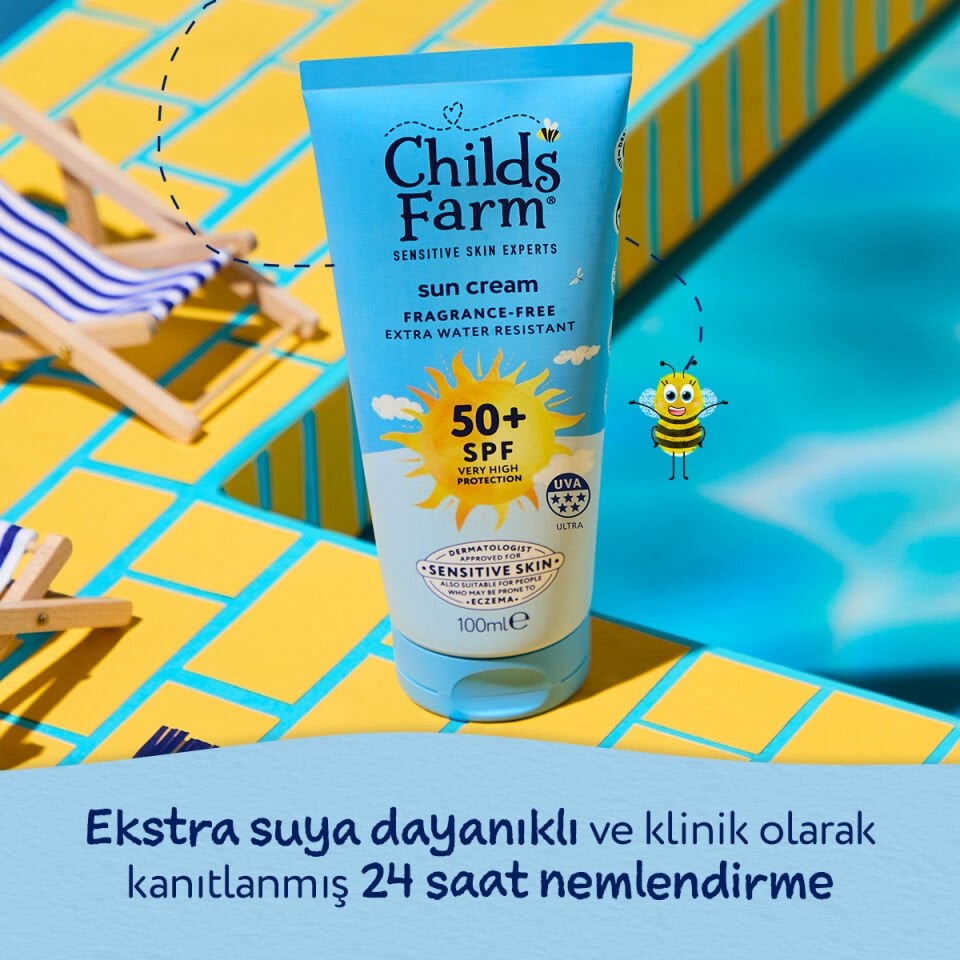 Childs Farm Bebek Güneş Kremi SPF 50+ 100 ml – Parfümsüz
