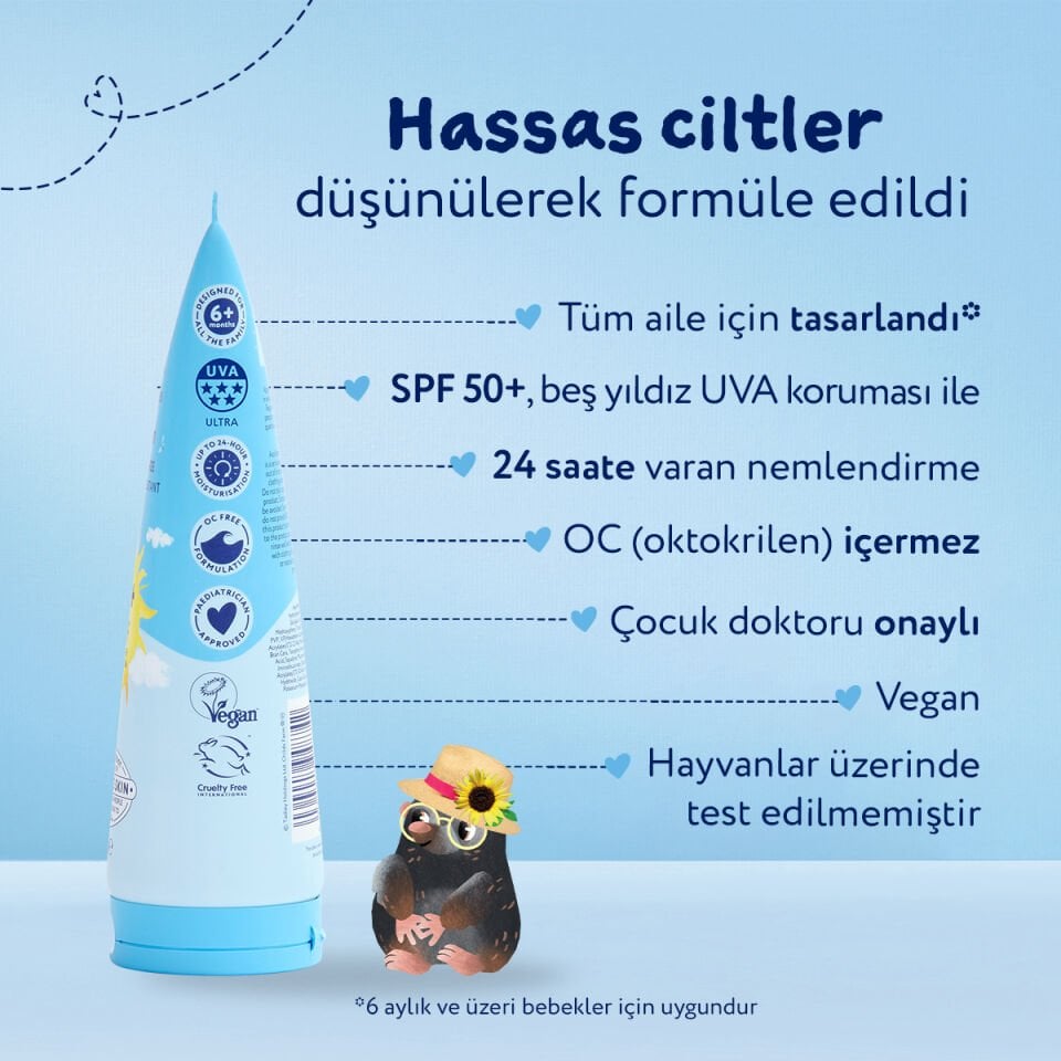Childs Farm Bebek Güneş Kremi SPF 50+ 100 ml – Parfümsüz