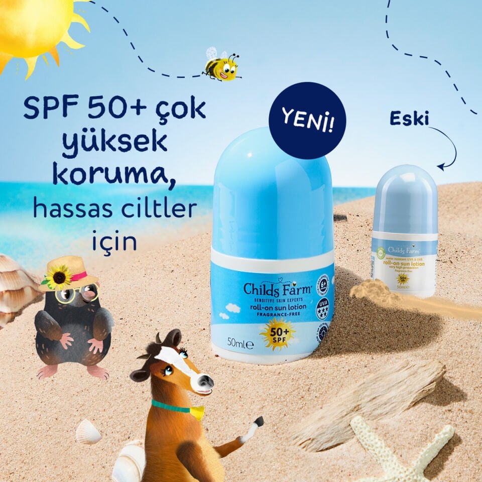 Childs Farm Çocuk Roll On Güneş Kremi SPF 50+ 50 ml