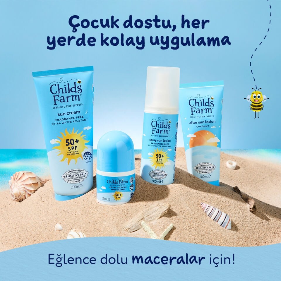 Childs Farm Çocuk Roll On Güneş Kremi SPF 50+ 50 ml