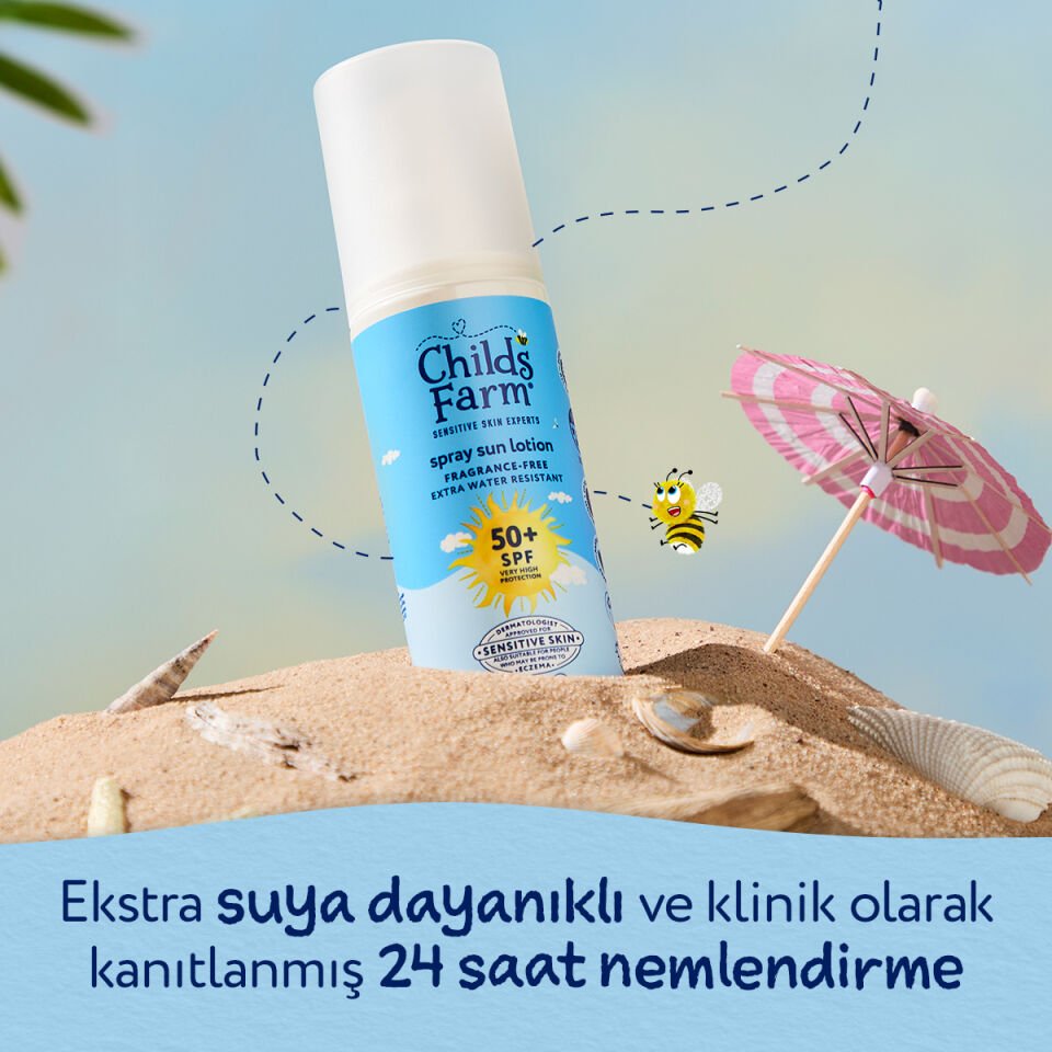 Childs Farm Çocuk Güneş Spreyi SPF 50+ 100 ml – Parfümsüz