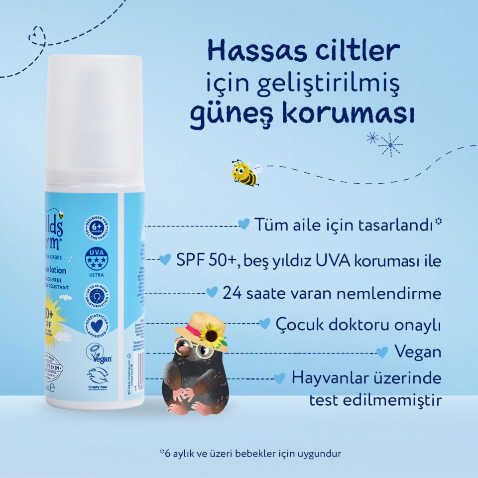 Childs Farm Çocuk Güneş Spreyi SPF 50+ 100 ml – Parfümsüz