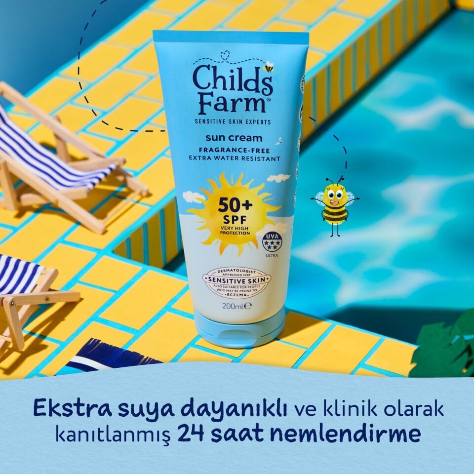 Childs Farm Çocuk Güneş Kremi SPF 50+ 200 ml – Parfümsüz