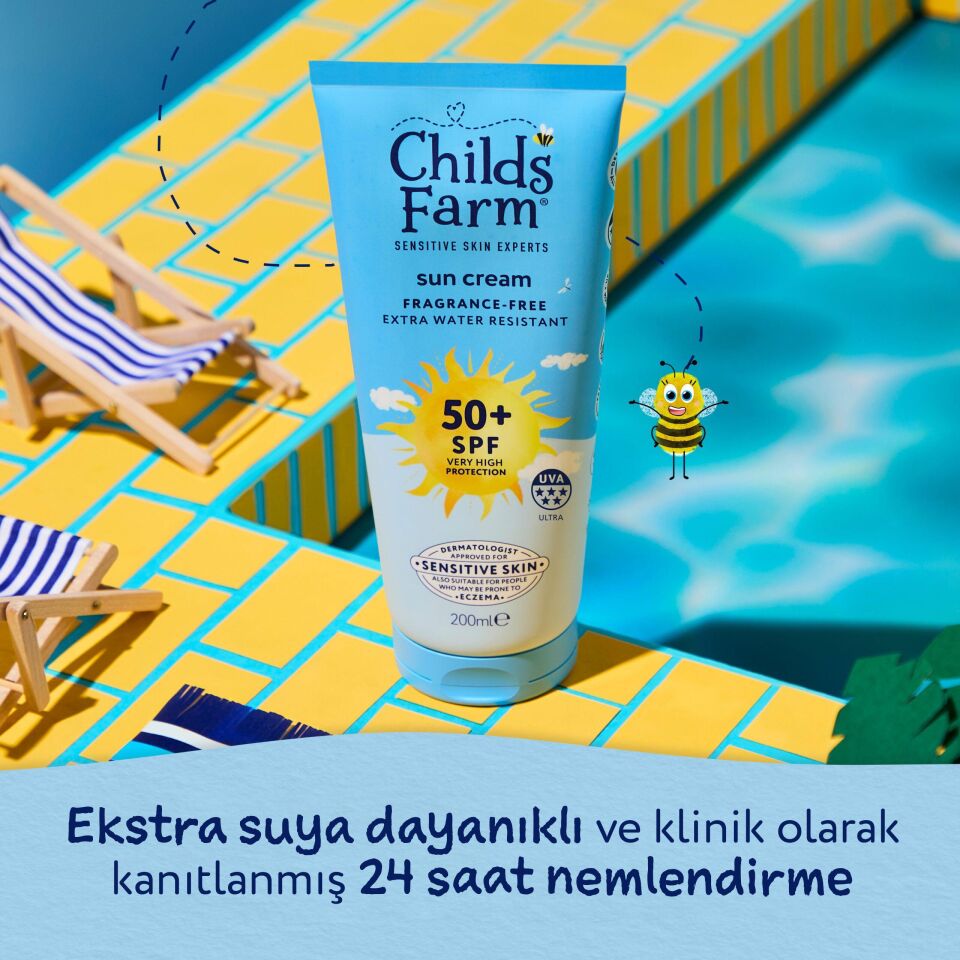 Childs Farm Çocuk Güneş Kremi SPF 50+ 200 ml – Parfümsüz