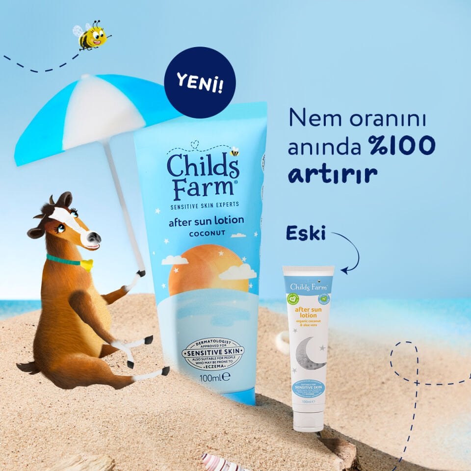 Childs Farm Güneş Sonrası Krem 100 ml – Nemlendirici Bakım